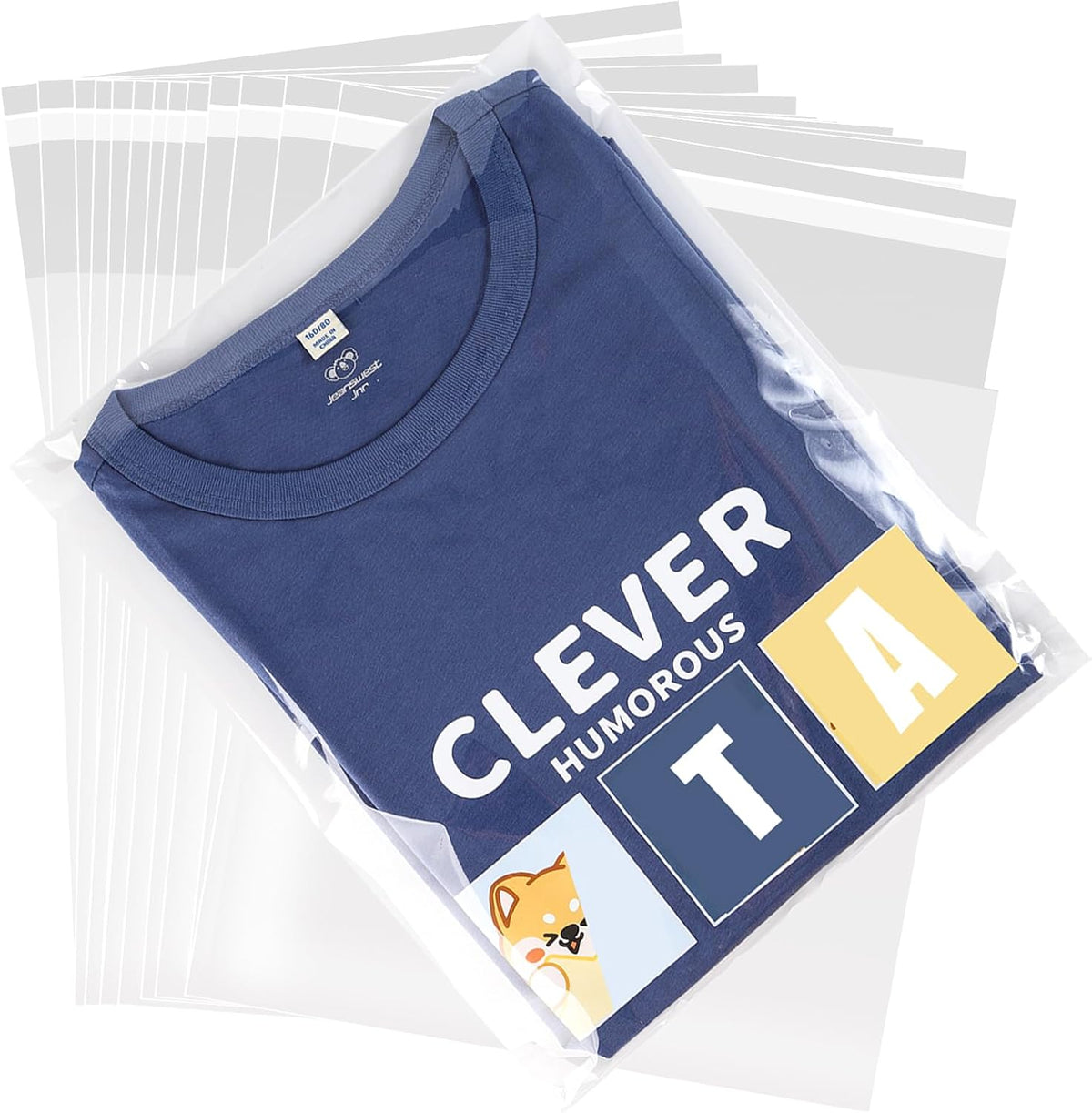 Clear Resealable Cellophane Bags 12x16 inches, 100 PCS OPP Self Seal Plastic Gift Packaging Goodie Bags, Perfect for