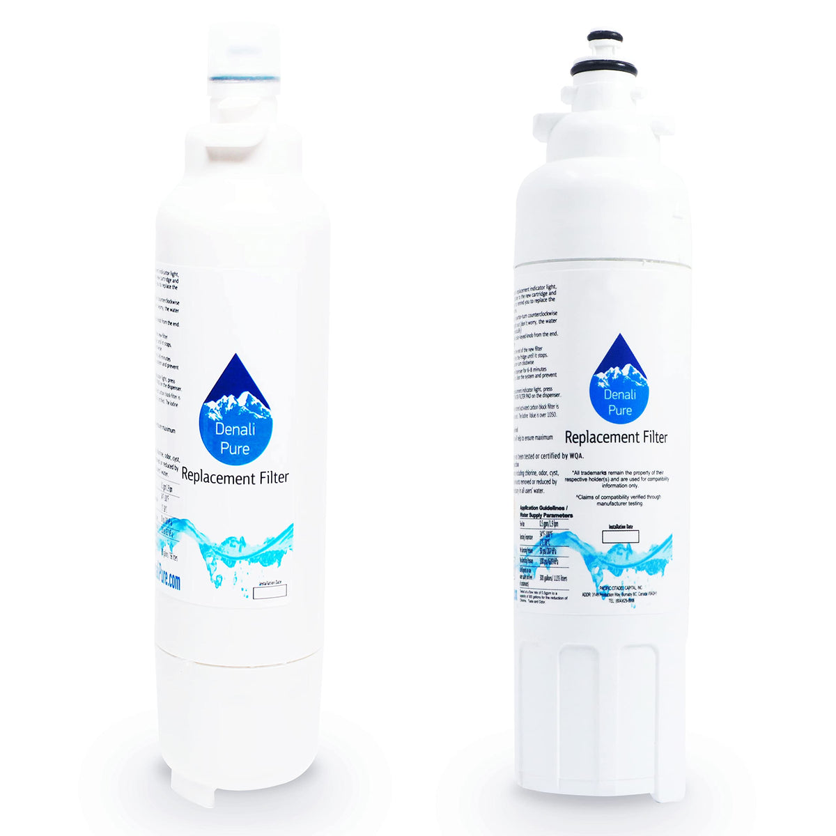 2-Pack Replacement for LG LSXS26366S Refrigerator Water Filter