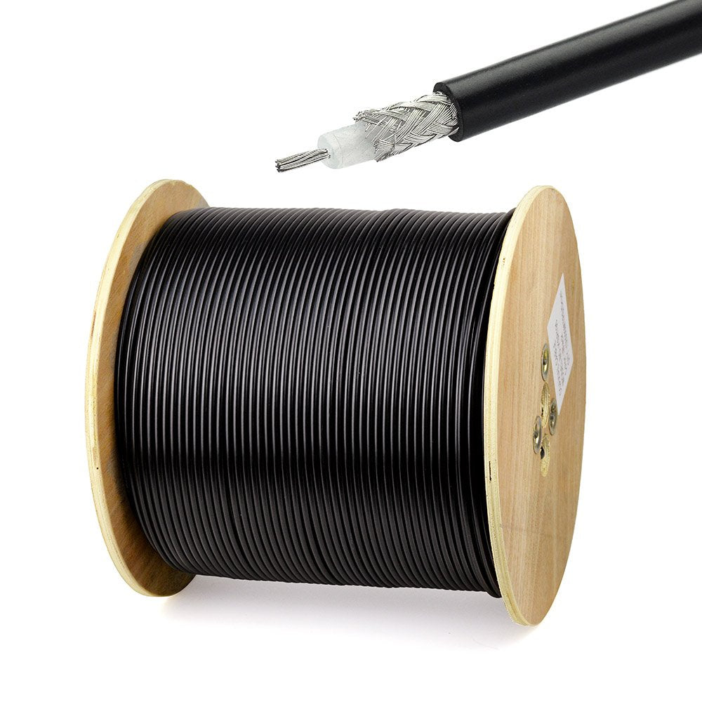 RG58 Coaxial Cable 100ft 50 Ohm RG-58 Coax Cable