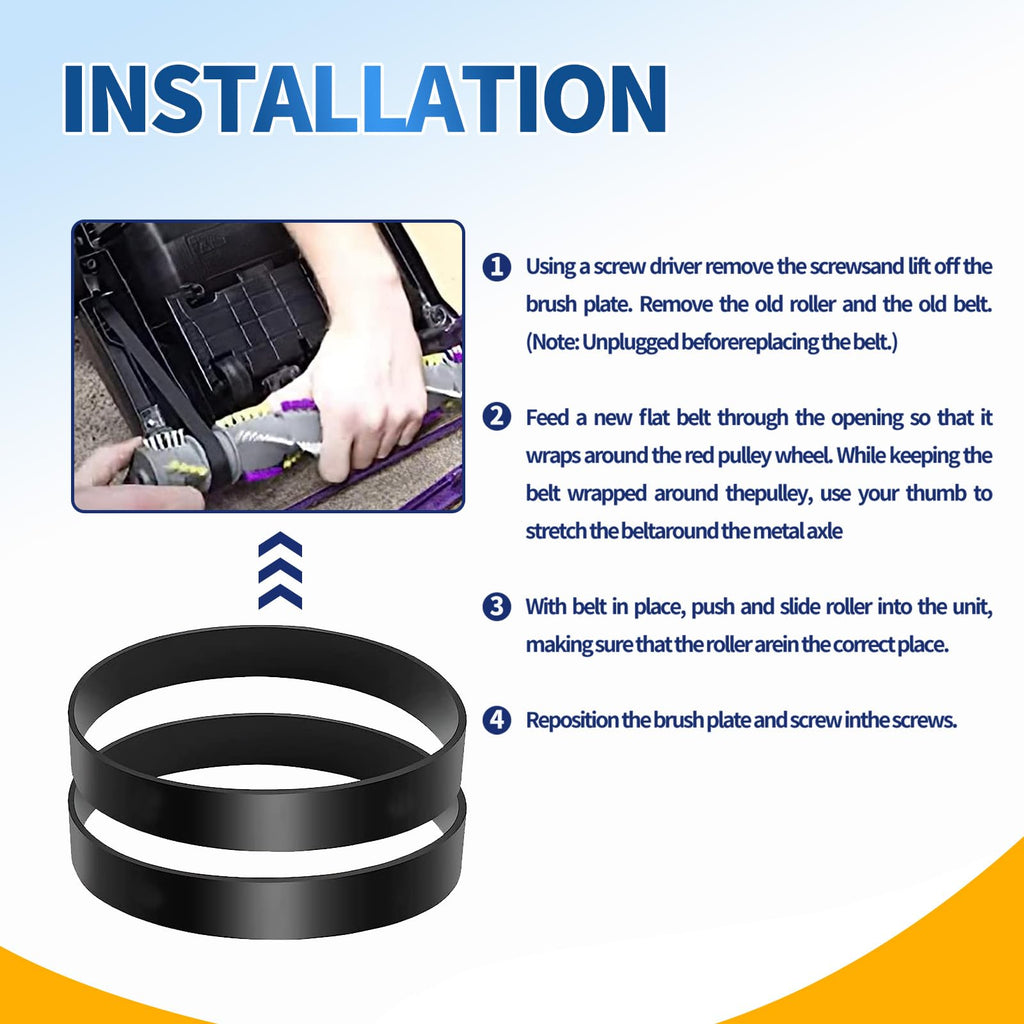 KeeTidy Brush Roll Belts Compatible with Bissell Powerlifter and CleanView