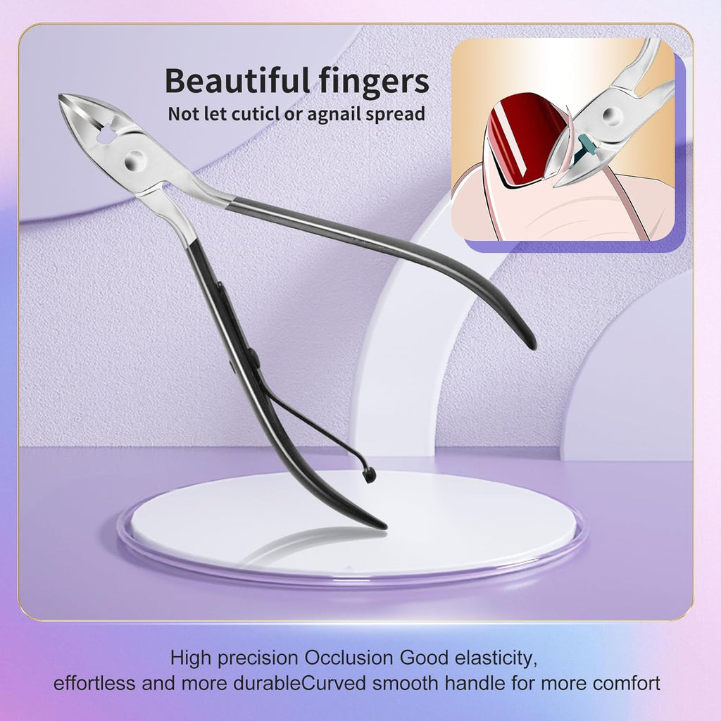 Manicure Pedicure Kit Professional 30pcs Complete Nail Care kit，fingernail and toenail Clippers and Manicure kit for