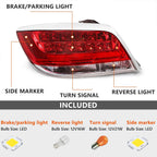 FIONE Tail Light Assembly Compatible with Buick Lacrosse 2010-2013 LH