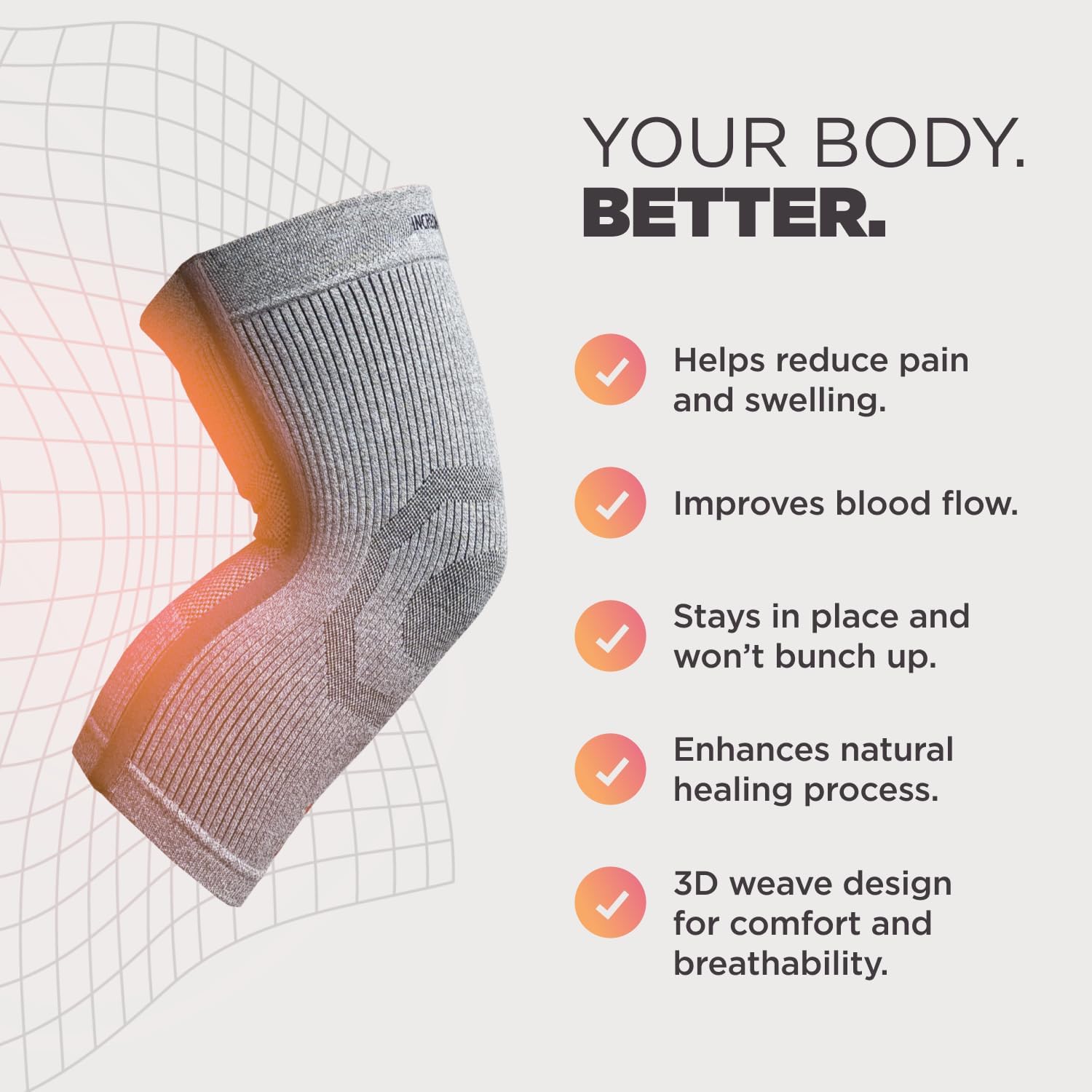 Knee Sleeve – Knee Braces for Knee Pain, Joint Pain Relief, Swelling, Inflammation Relief, and Circulation, Knee