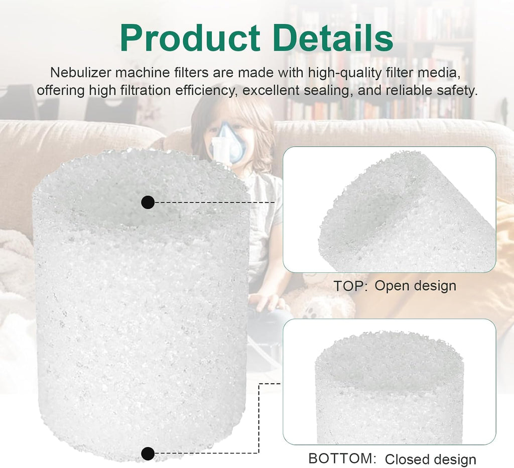 Nebulizer Filter for PARI Vios Nebulizer Compressors, Ultra II, Trek, Trek S