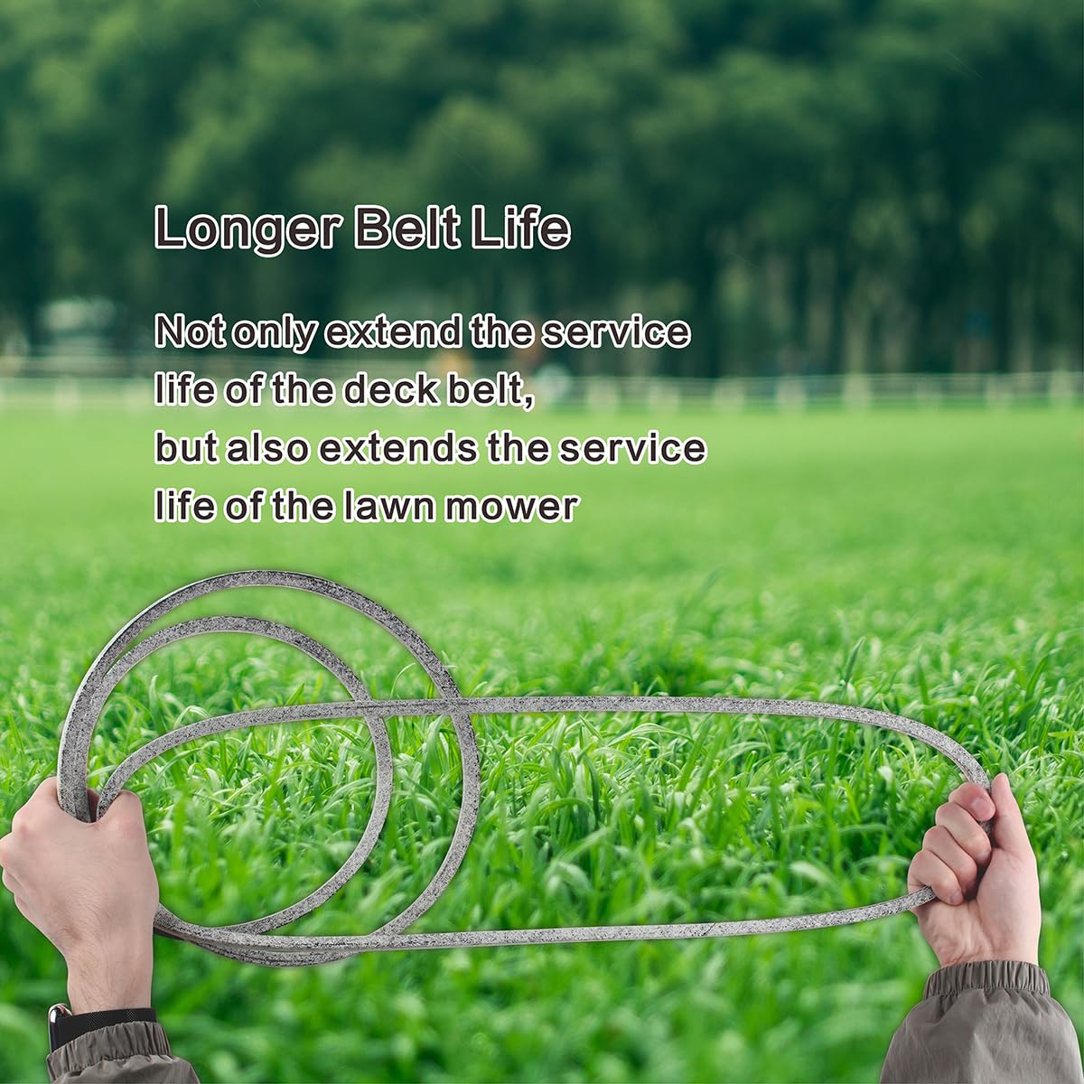 42 inch Lawn Mower Deck Belt Compatible with John Deere Lawn Mower, Replaces Part Number GX20072 GY20570,Deck Drive