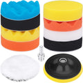 5 Inch Polishing Pads Kit, 11PCS Foam Buffing Pads with Drill Adapter | Foam Buffing Pads For Car Polishing And