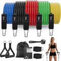 Resistance Bands, Exercise Bands with Handles, Workout Bands for Working Out, Fitness Bands Set for Home Gym Full