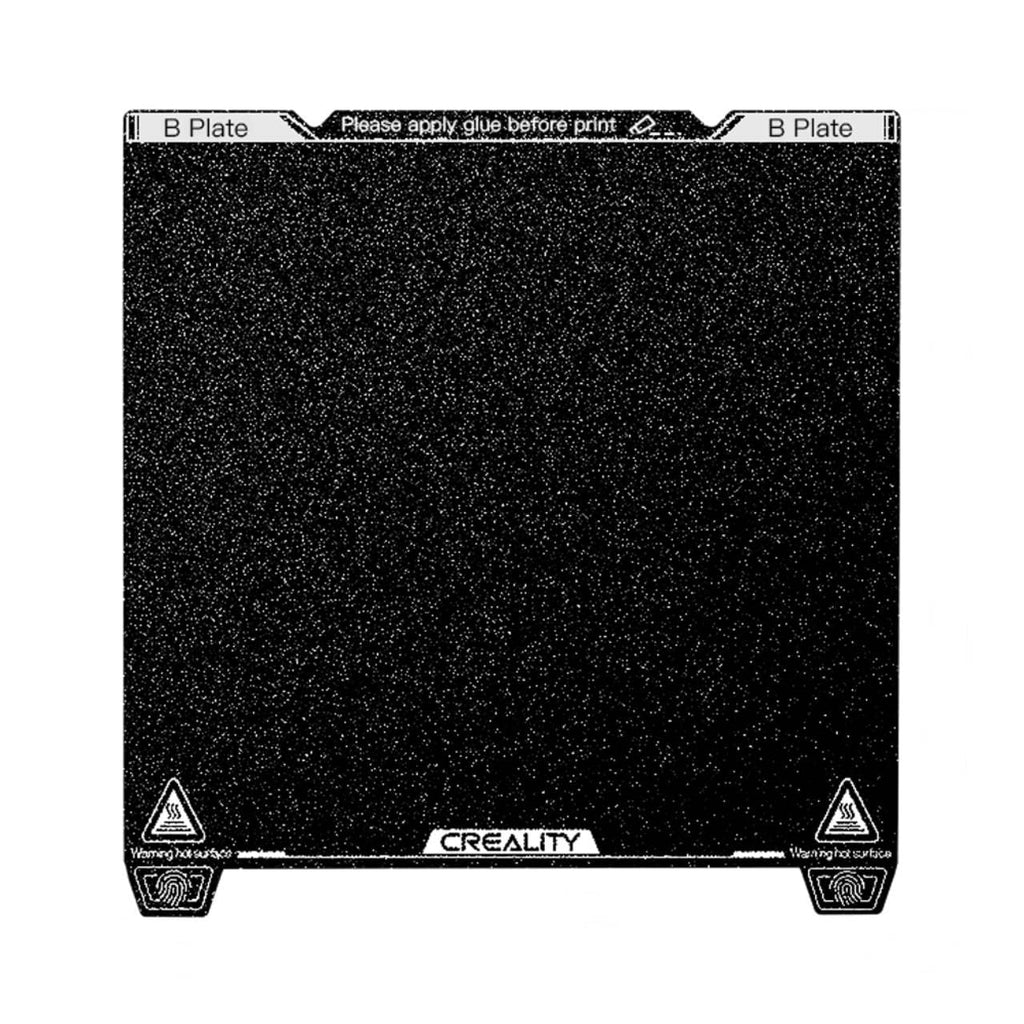 Official Creality K1 Texture PEI Build Plate Kit, Flexible Spring Steel Platform with Power Coating PEI Surface and