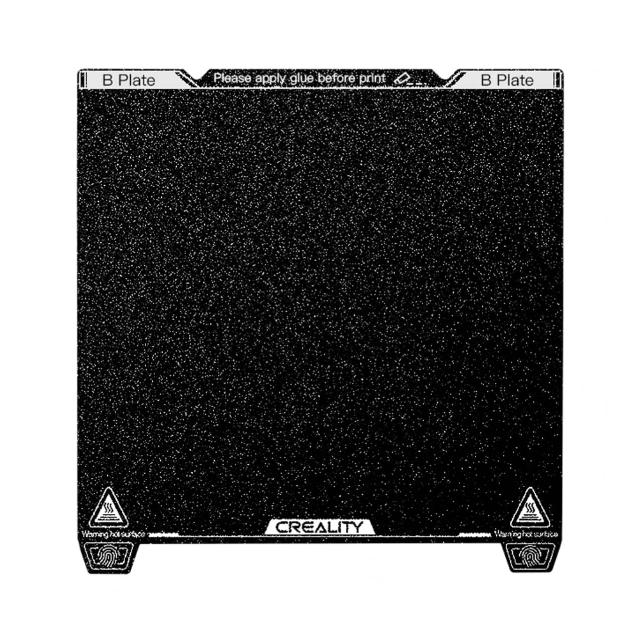 Official Creality K1 Texture PEI Build Plate Kit, Flexible Spring Steel Platform with Power Coating PEI Surface and