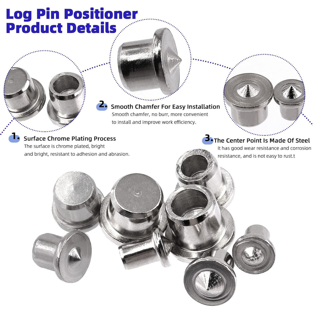 508Pcs 1/4" 5/16" 3/8" 1/2" Wooden Dowel Pins Beveled Ends Fluted Dowel with 6/8/10/12MM Solid Hollow Dowel Tenon