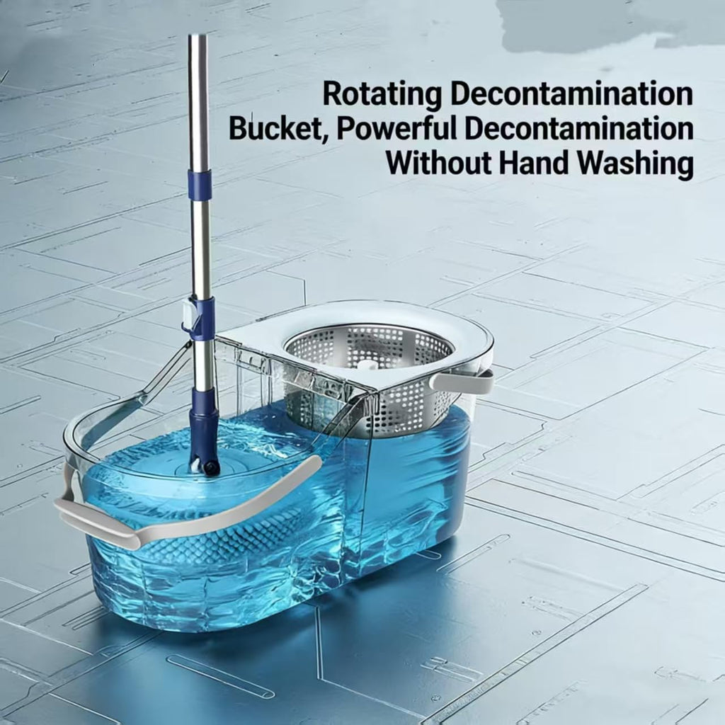Spin Mop and Bucket Set with 4 Mop Heads