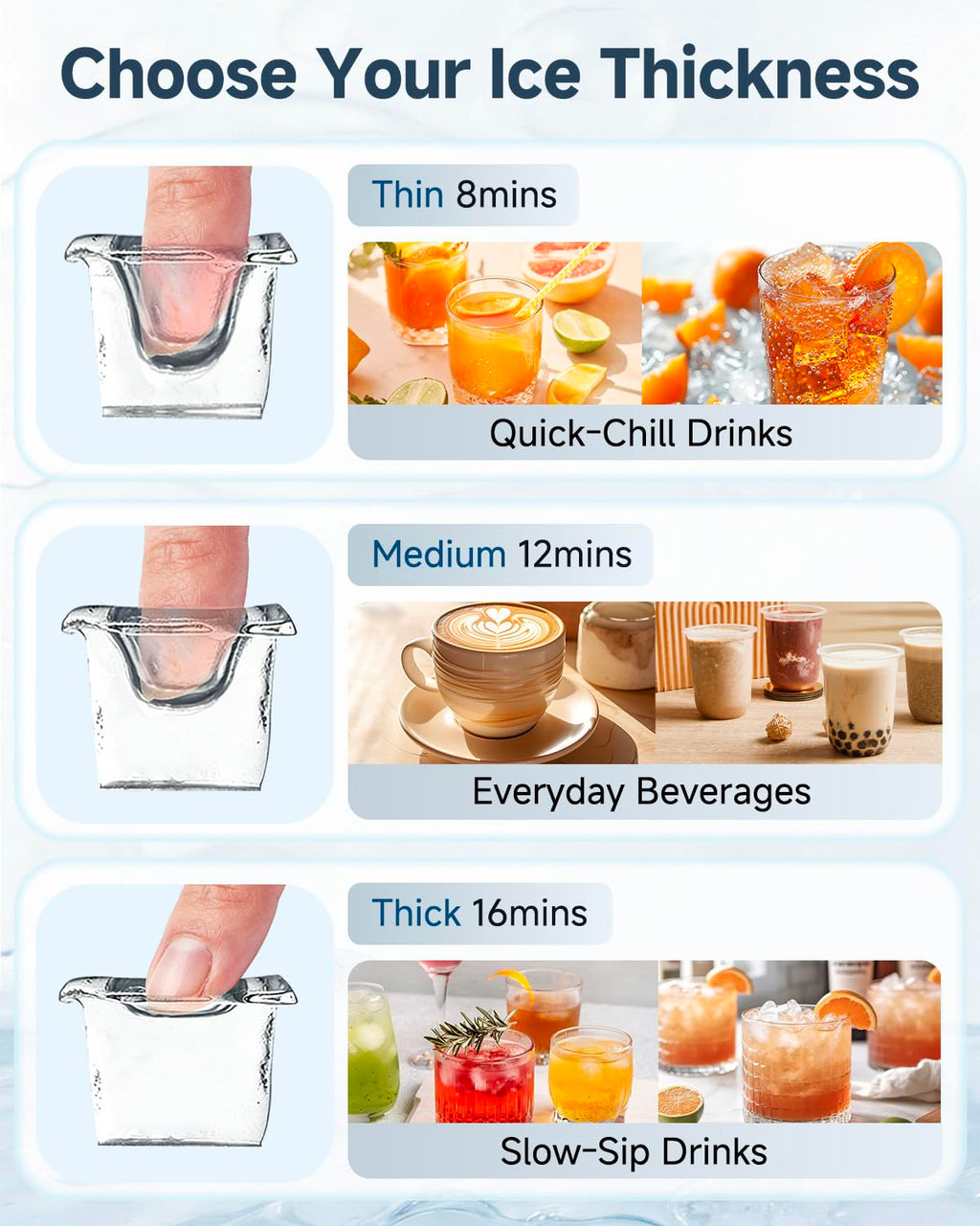 Commercial Undercounter Ice Maker, 100lbs/24H with 30lbs Storage Bin