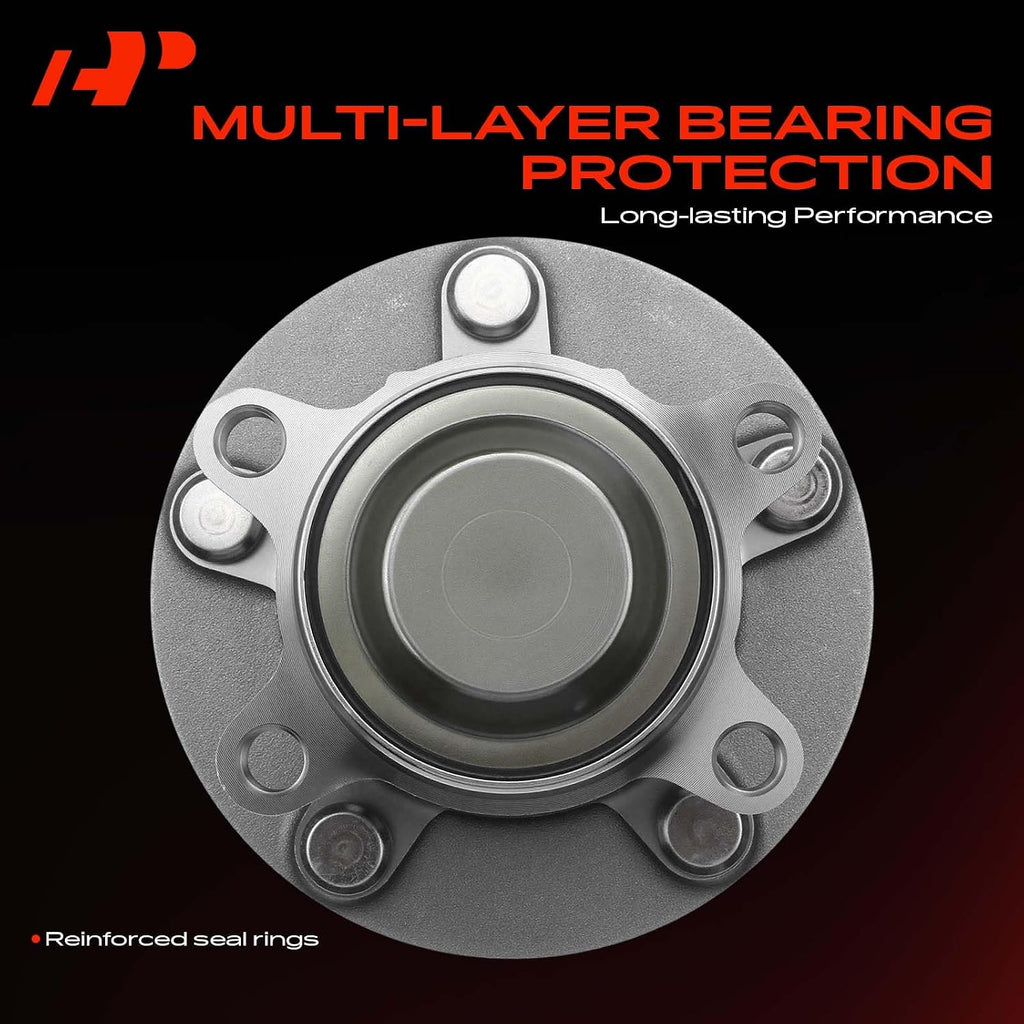 A-Premium 2 x Rear Wheel Bearing and Hub Assembly with 5-Lug