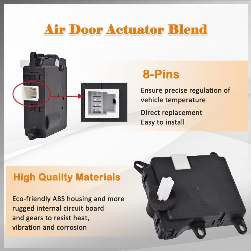HVAC Temperature Blend Door Actuator 604-205 Compatible with Ford Lincoln