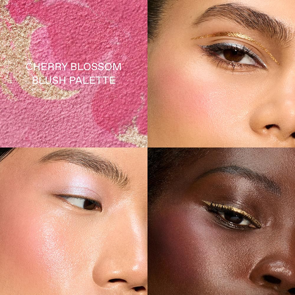 Wicked: For Good | Cherry Blossom Blush Palette | Blendable, Creamy Formula Blurs and Perfects Skin | Blendable