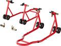Motorcycle Stands 882 Lbs Capacity, Red