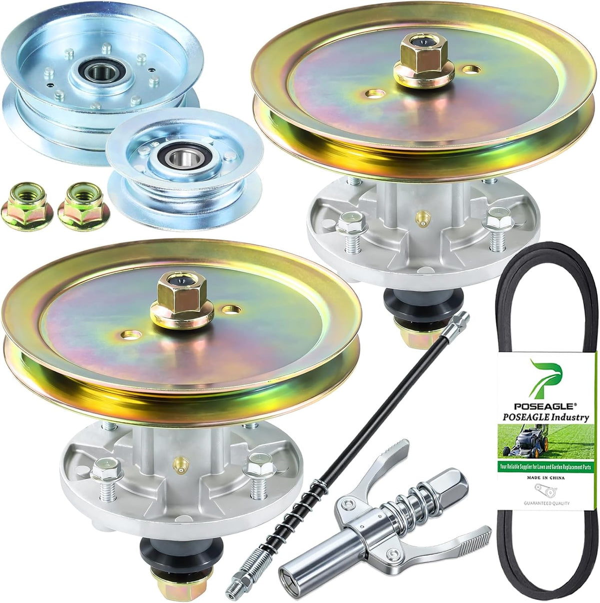 2 Pcs GY21098 Spindle Assembly for John Deere D105 D110 D130 Decks