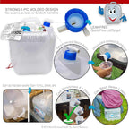 Collapsible Water Container with Spigot (5.3 Gal (2-Pack))