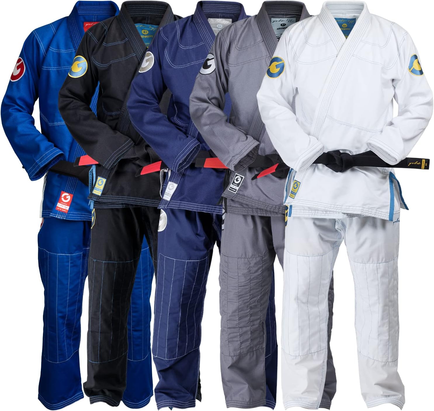 Aeroweave Jiu Jitsu Gi - Ultra Lightweight BJJ Gi - Preshrunk Brazilian Jiu Jitsu Uniform for Men