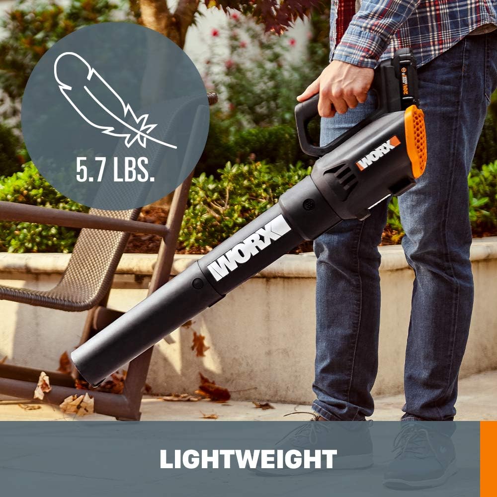 20V 12" Cordless String Trimmer & 360CFM Leaf Blower Kit, WG928 | Electric Weed Wacker with Command Feed, Blower with