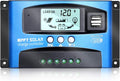 MPPT Solar Charge Controller 30A 12V/24V Auto Solar Panel Intelligent Regulator with Dual USB Port LCD Display for