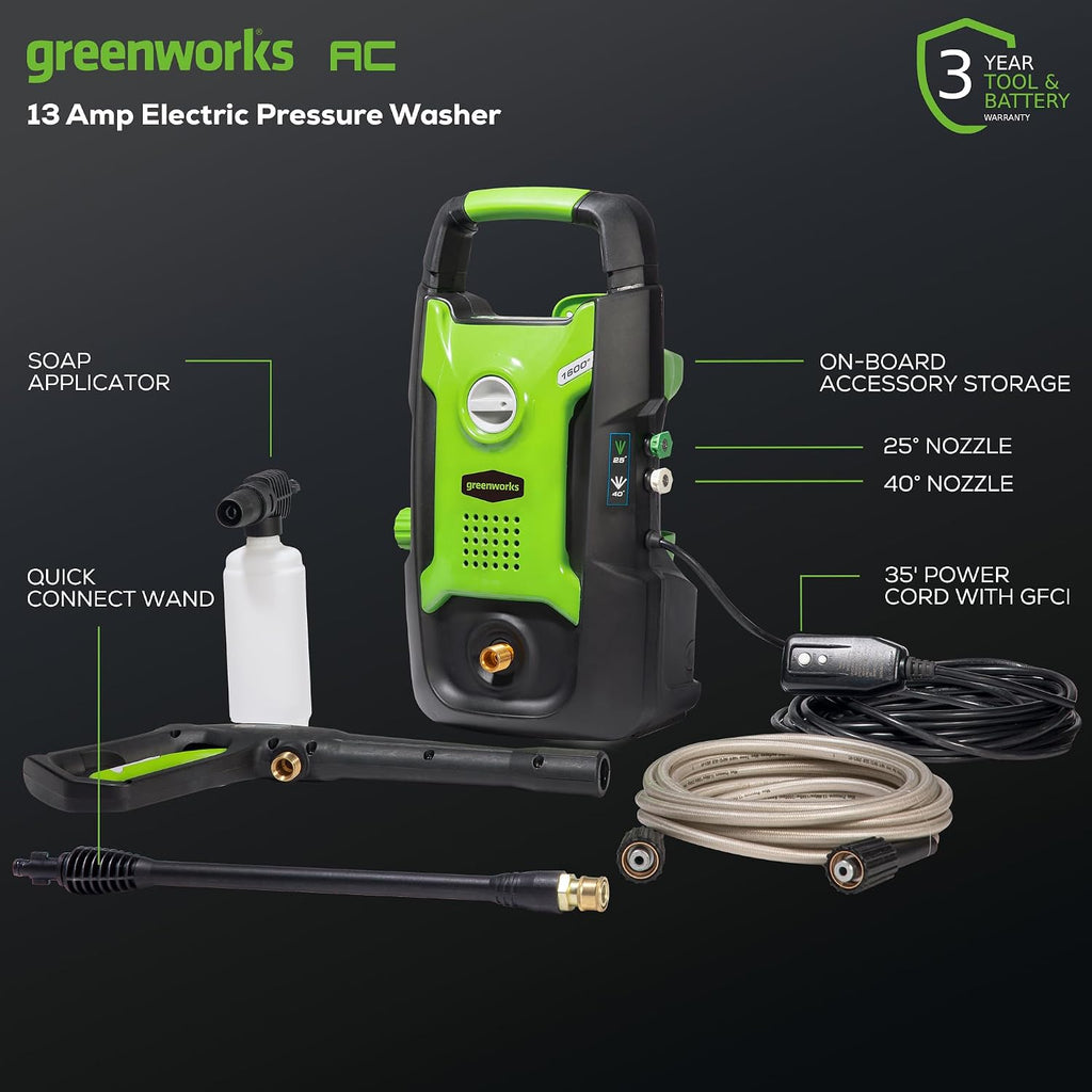 1600 PSI (1.2 GPM) Electric Pressure Washer