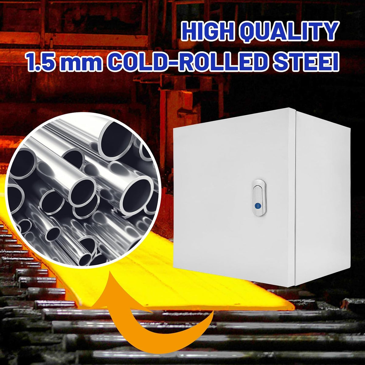Outdoor Electrical Box 20x20x8 NEMA 4X IP66 Waterproof Junction Box