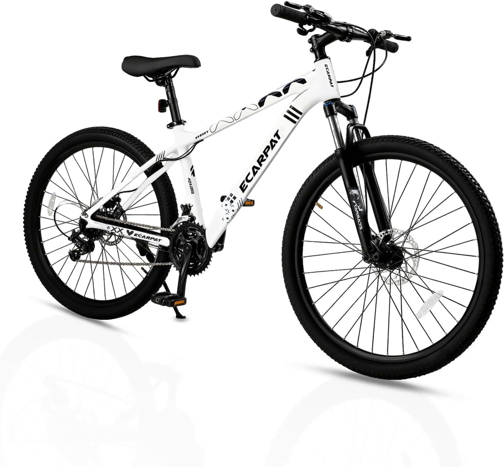 Hardtail Mountain Bike, 26 Inch Wheels Outdoor Cycling Bike, 7-Speed Trigger Shifter, Knobby Mountain Tires