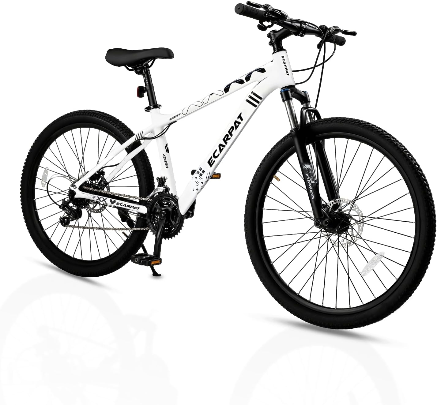 Hardtail Mountain Bike, 26 Inch Wheels Outdoor Cycling Bike, 7-Speed Trigger Shifter, Knobby Mountain Tires