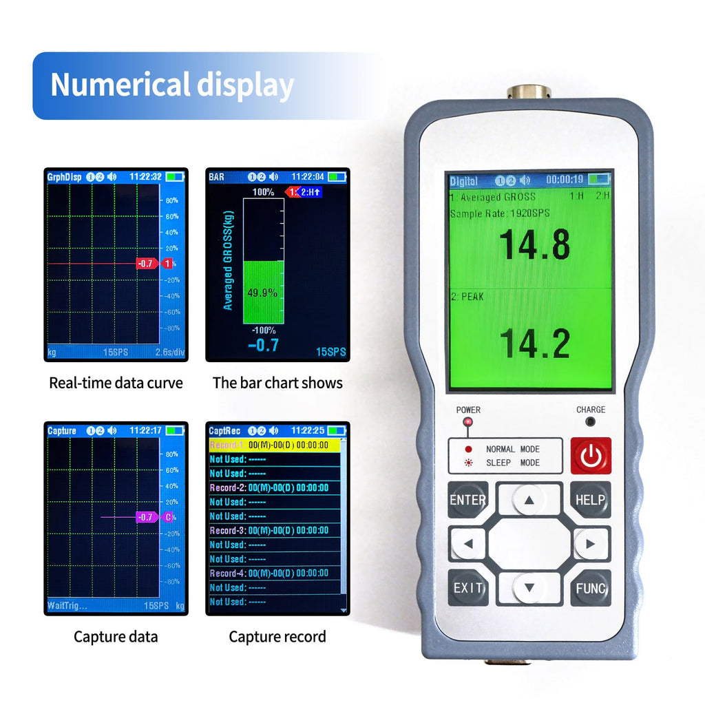 Digital Force Gauge with S Type Load Cell, 0-5T