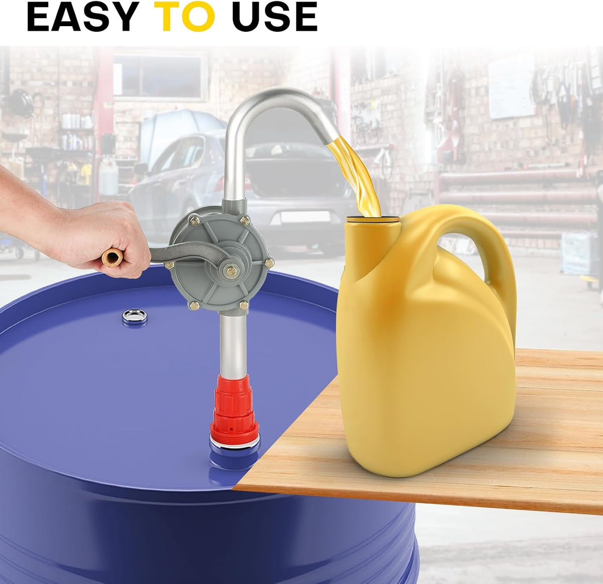 Aluminum Rotary Hand Barrel Pump