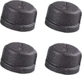 1/2" Malleable Iron Cast Pipe Fitting Cap, 4pcs