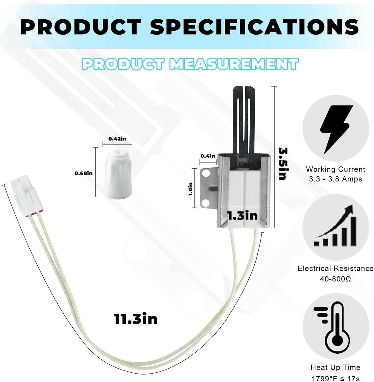 MEE61841401 Oven Igniter Replacement for LG LRG3095ST LRG3061ST LSG4513ST