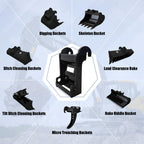 X-Change Coupler Bracket for Quick Connection of Excavator Bucket Mounting Attachment for Bobcat E26 E32 E35 E42 E45 E50 E55 E60 E63 mini Excavator, Compatible with Bobcat E Series.