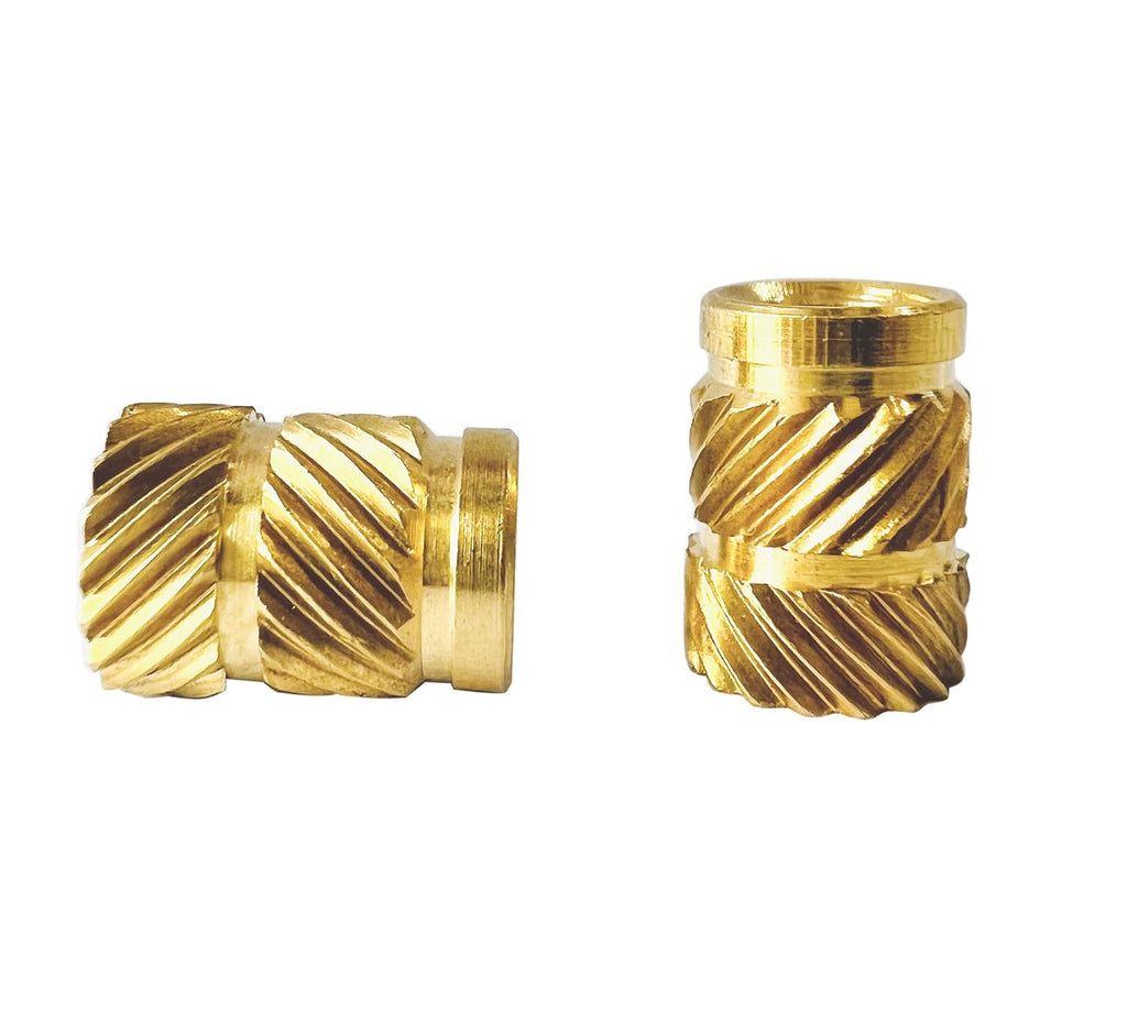 Threaded Heat Set Inserts Brass for 3D Printing Plastic Parts 10-32 Length 9.5mm 50PCS