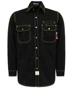 FR Shirts for Men Snaps Down 7.5oz Fire Resistant Welding Jackets
