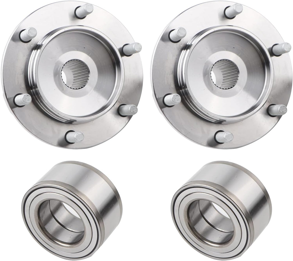 2 x Front Wheel Hub Bearing Assembly w/ABS Sensor Compatible with 1996-2002 Toyota 4Runner, 2001-2007 Sequoia, 1995-2004 Tacoma, 2000-2006 Tundra, Replace 43502-04040 9036954001