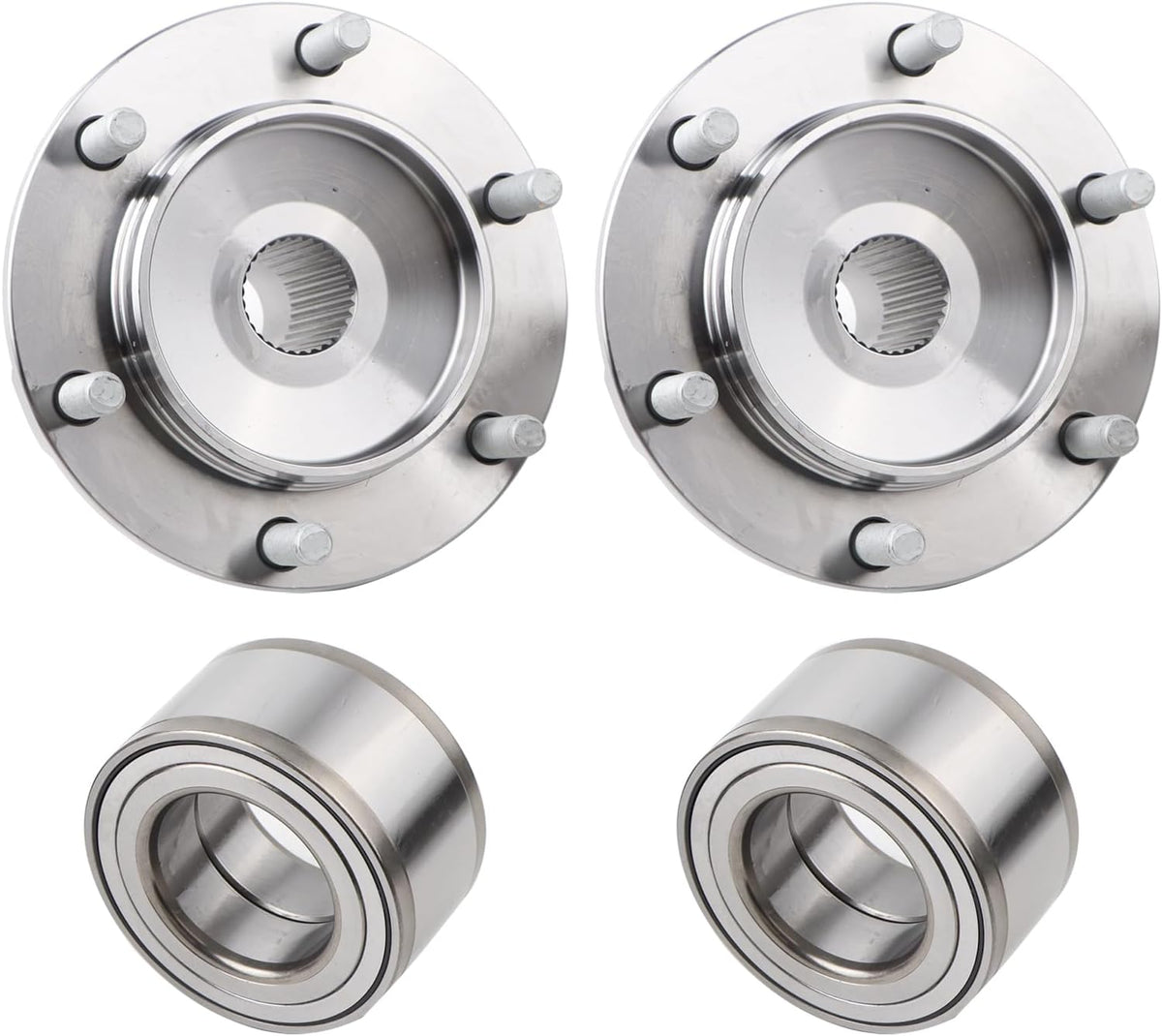 2 x Front Wheel Hub Bearing Assembly w/ABS Sensor Compatible with 1996-2002 Toyota 4Runner, 2001-2007 Sequoia, 1995-2004 Tacoma, 2000-2006 Tundra, Replace 43502-04040 9036954001
