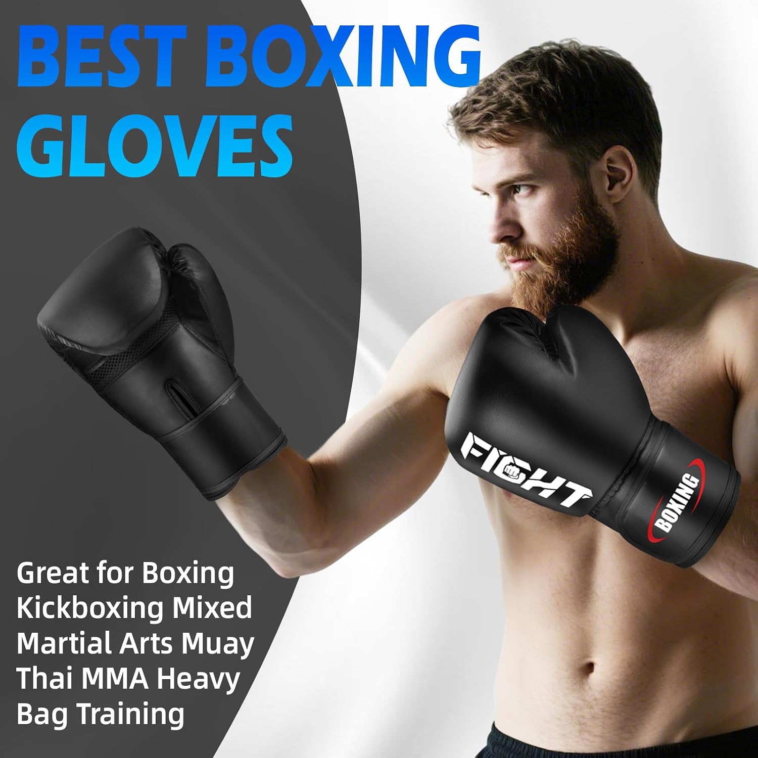 Boxing Gloves for Men and Women, Pro Training Sparring Muay Thai Gloves, Adults Heavy Punching Bag Gloves for Boxing