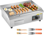 Commercial Electric Griddle, 21", Countertop Flat Top Griddle