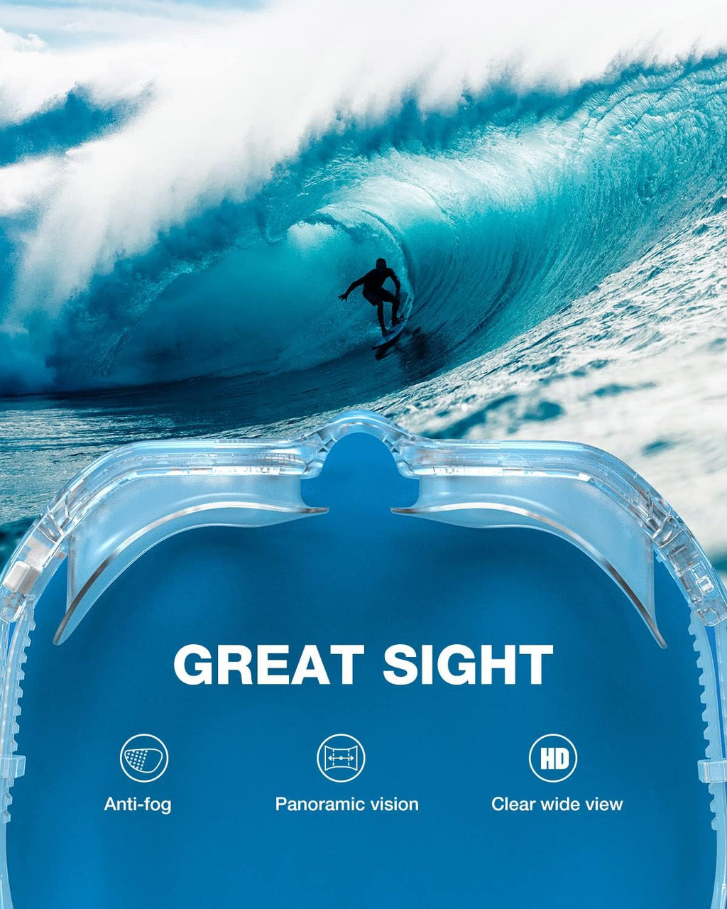Swim Goggles, G1 SE Swimming Goggles Anti-Fog for Adult Men Women