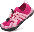 Water Shoes for Kids Adjustable Laces | Quick Dry Barefoot Non-Slip Shoes with a Roomy Toe Box for Boys and