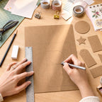 20 Pack 8.5x11 Brown Chipboard Sheets Craft Cardboard