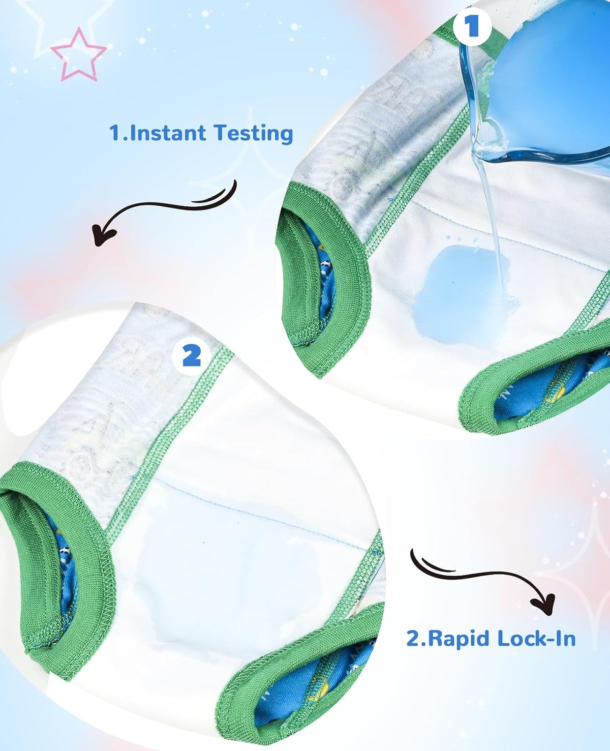 Absorbent Potty Training Underwear for Boys 3T 4 Packs