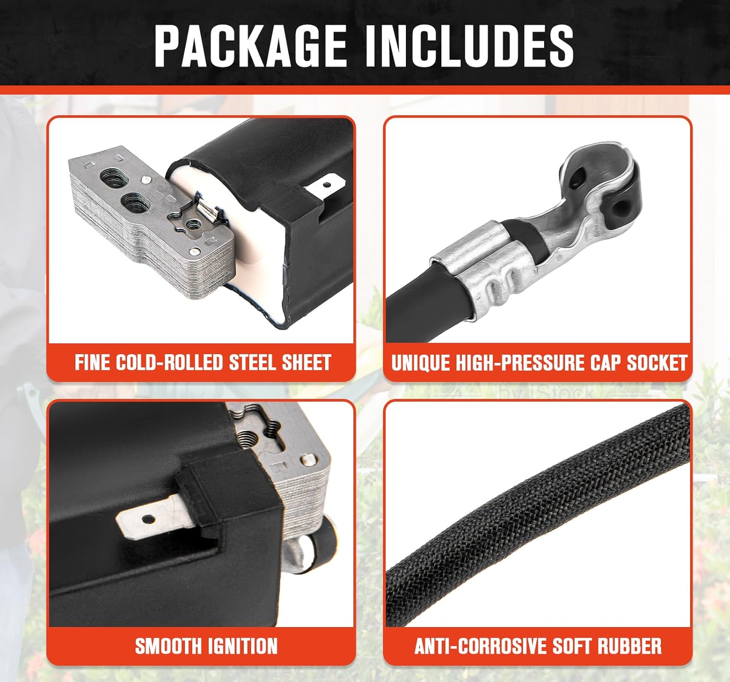590454 Ignition Coil Compatible with Briggs & Stratton799381 790817 692605 802574 Magneto Armature, Compatible with