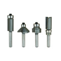 Whiteside 404 Compact Router Bit Set: Includes Flush Trim Bit (2402), 1/8 Inch Roundover Bit (2000C), Template Bit