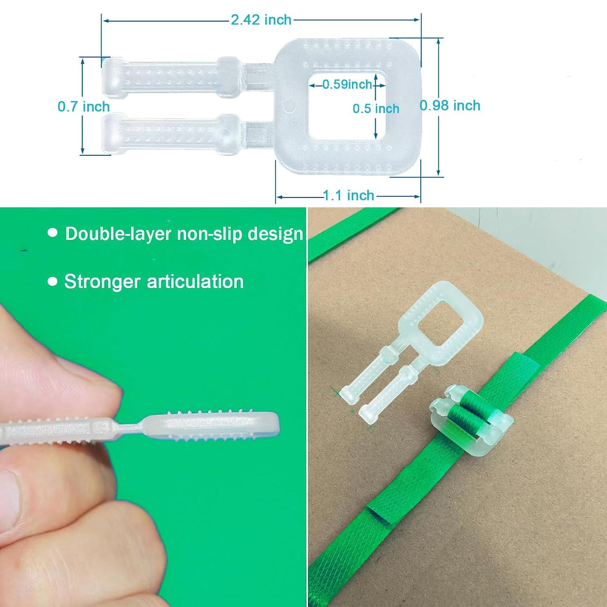 Plastic Packaging Banding Strapping Kit, Green
