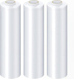 Clear Stretch Wrap, 4 Pack, 15 Inch x 1500 Feet 90 Gauge