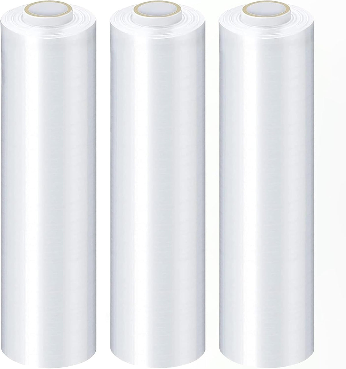 Clear Stretch Wrap, 4 Pack, 15 Inch x 1500 Feet 90 Gauge