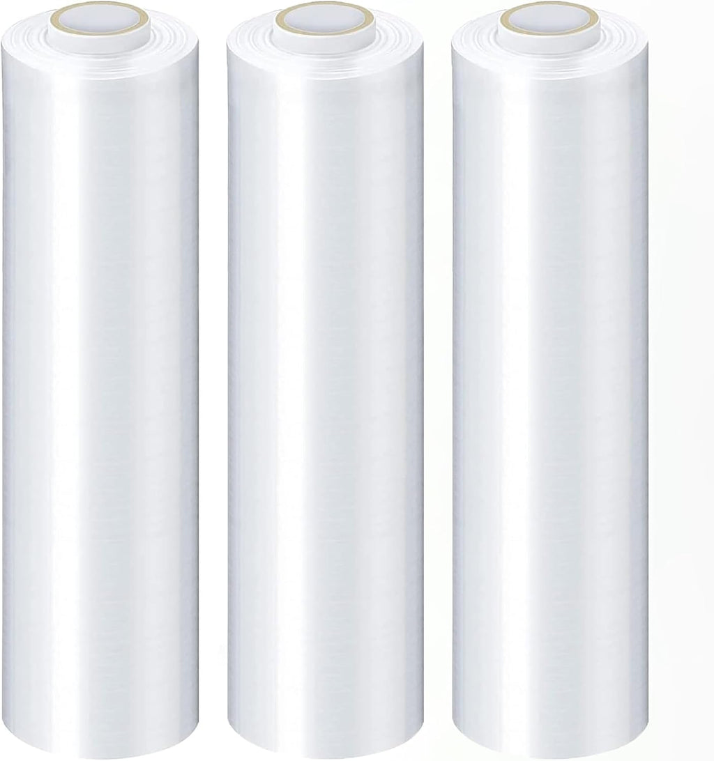 Clear Stretch Wrap, 12 Inch x 2000 Feet, 4 Pack